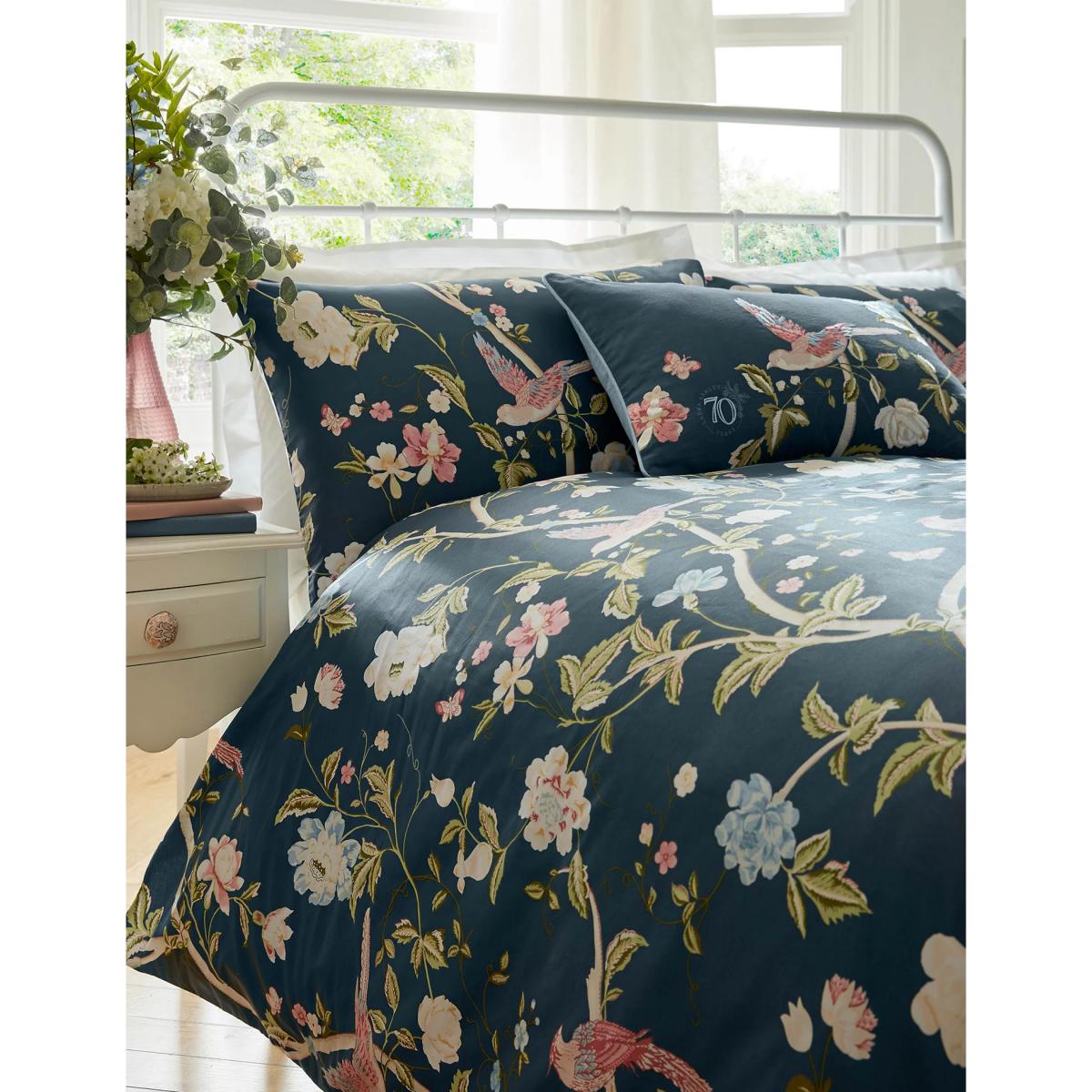 Laura Ashley Sateen Summer Palace Bedding Set - 5FT - Multi, Multi,Midnight – image 2
