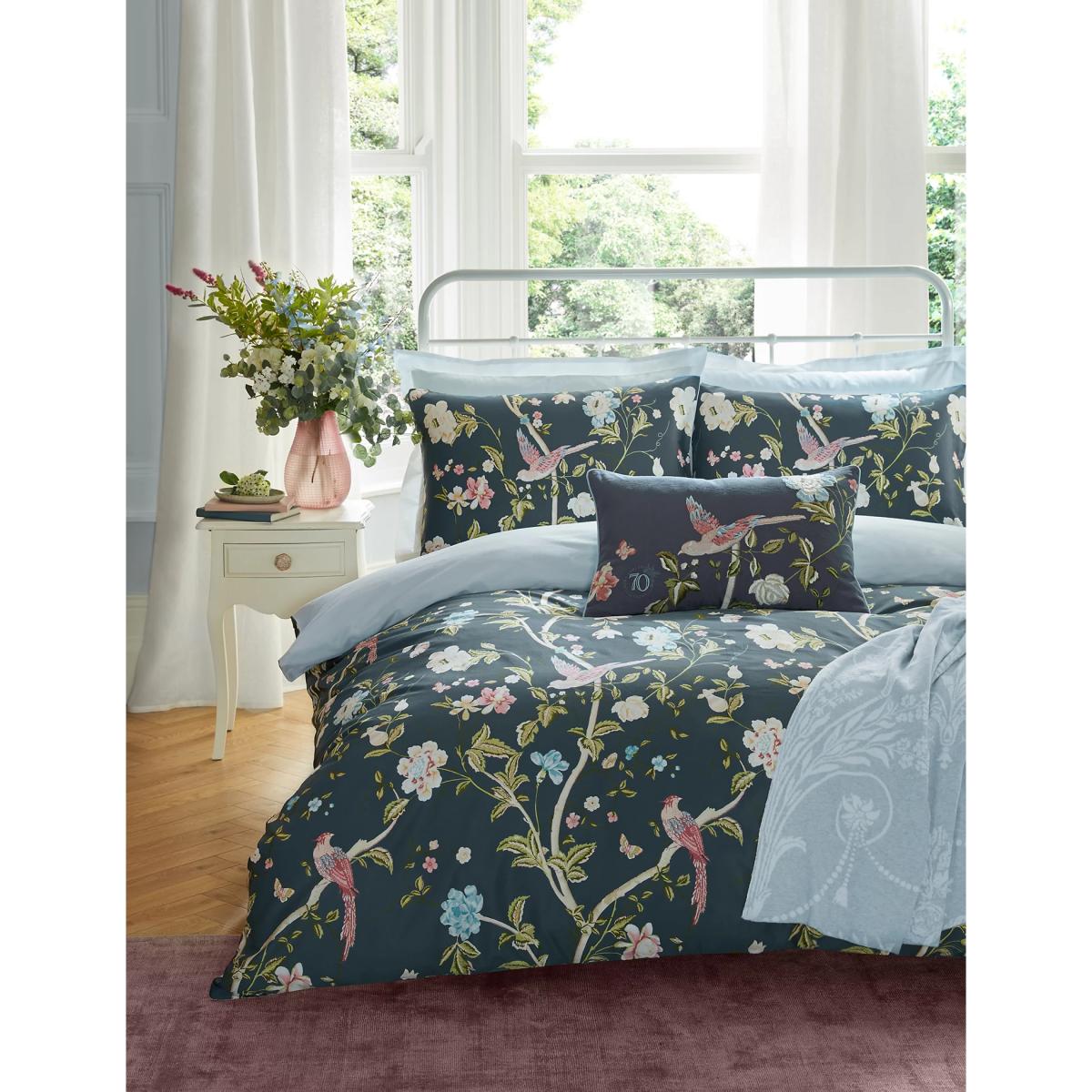 Laura Ashley Sateen Summer Palace Bedding Set - 5FT - Multi, Multi,Midnight – image 4