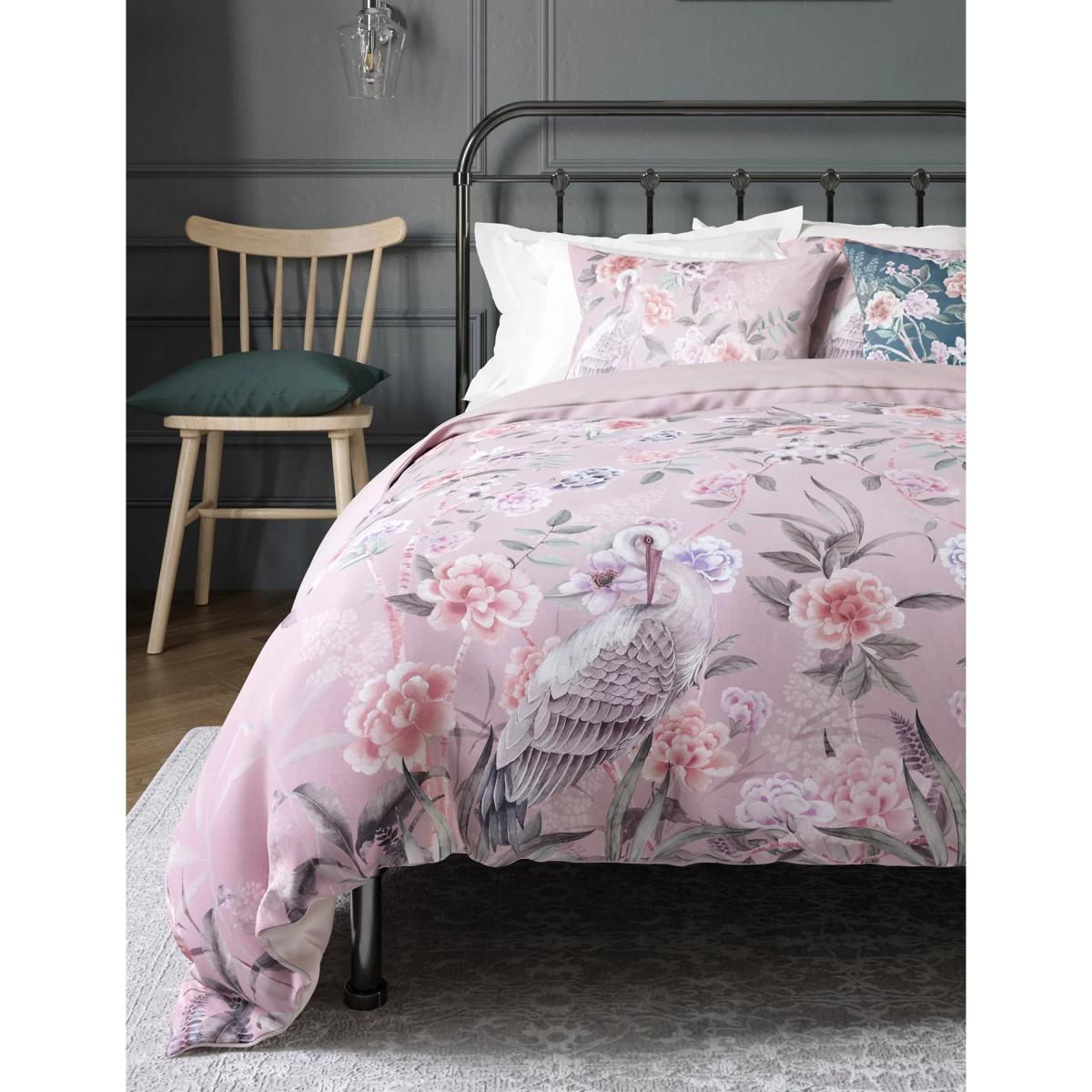 M&S Flora Chinoiserie Sateen Bedding Set - 5FT - Navy Mix, Navy Mix,Pink Mix – image 3