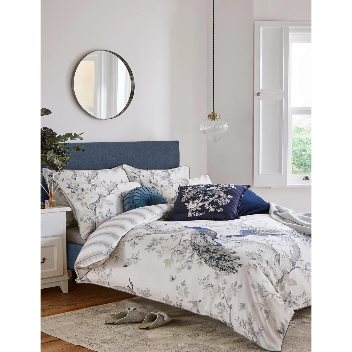 Laura Ashley Pure Cotton Sateen Belvedere Bedding Set - 5FT - Midnight, Midnight – image 3