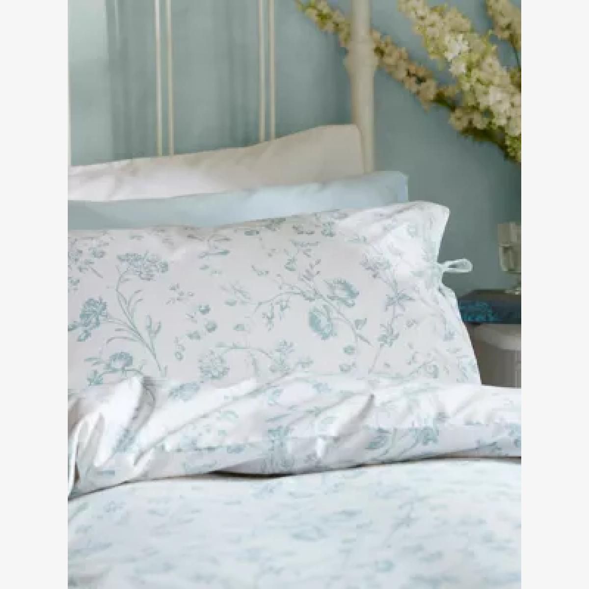 Laura Ashley Cotton Percale Floral Bedding Set - 5FT - Green Mix, Green Mix,Ochre,Blush – image 1