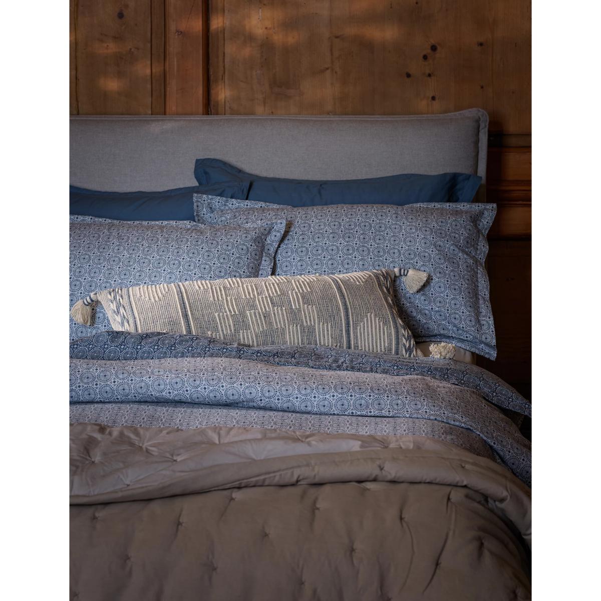 M&S X Fired Earth Seville Sidonia Brushed Cotton Bedding Set - 5FT - Blue Mix, Blue Mix – image 5