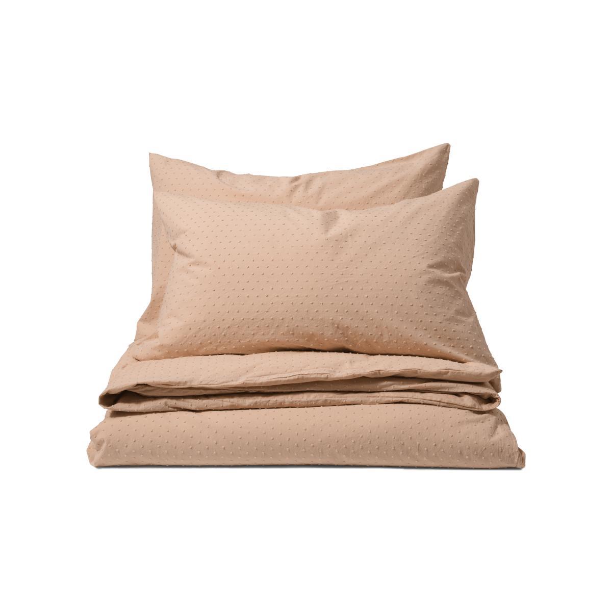 Veli 100% Cotton Plumetis Weave Duvet Cover + 2 Pillowcases, King, Plaster Pink – image 2