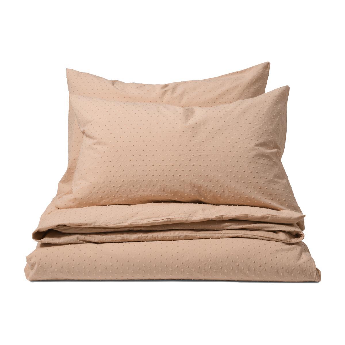 Veli 100% Cotton Plumetis Weave Duvet Cover + 2 Pillowcases, King, Plaster Pink – image 1