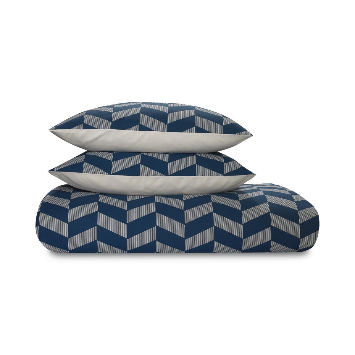 Otis Cotton Duvet Cover + 2 Pillowcases King, Midnight Blue – image 2
