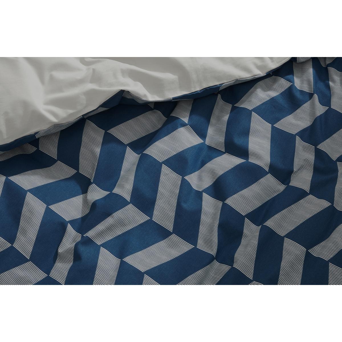 Otis Cotton Duvet Cover + 2 Pillowcases King, Midnight Blue – image 6