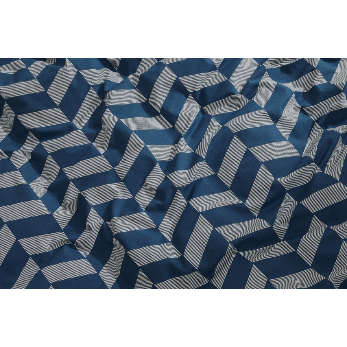 Otis Cotton Duvet Cover + 2 Pillowcases King, Midnight Blue – image 7