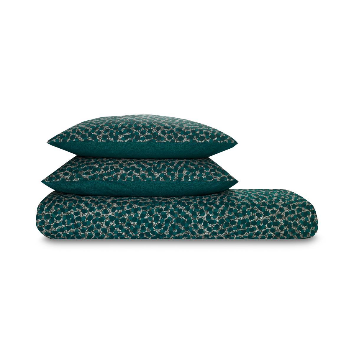 Annie Cotton Duvet Cover + 2 Pillowcases, King, Peacock Green – image 2