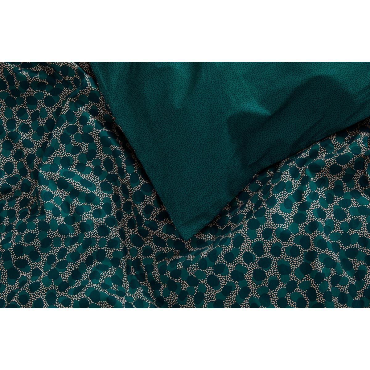 Annie Cotton Duvet Cover + 2 Pillowcases, King, Peacock Green – image 6