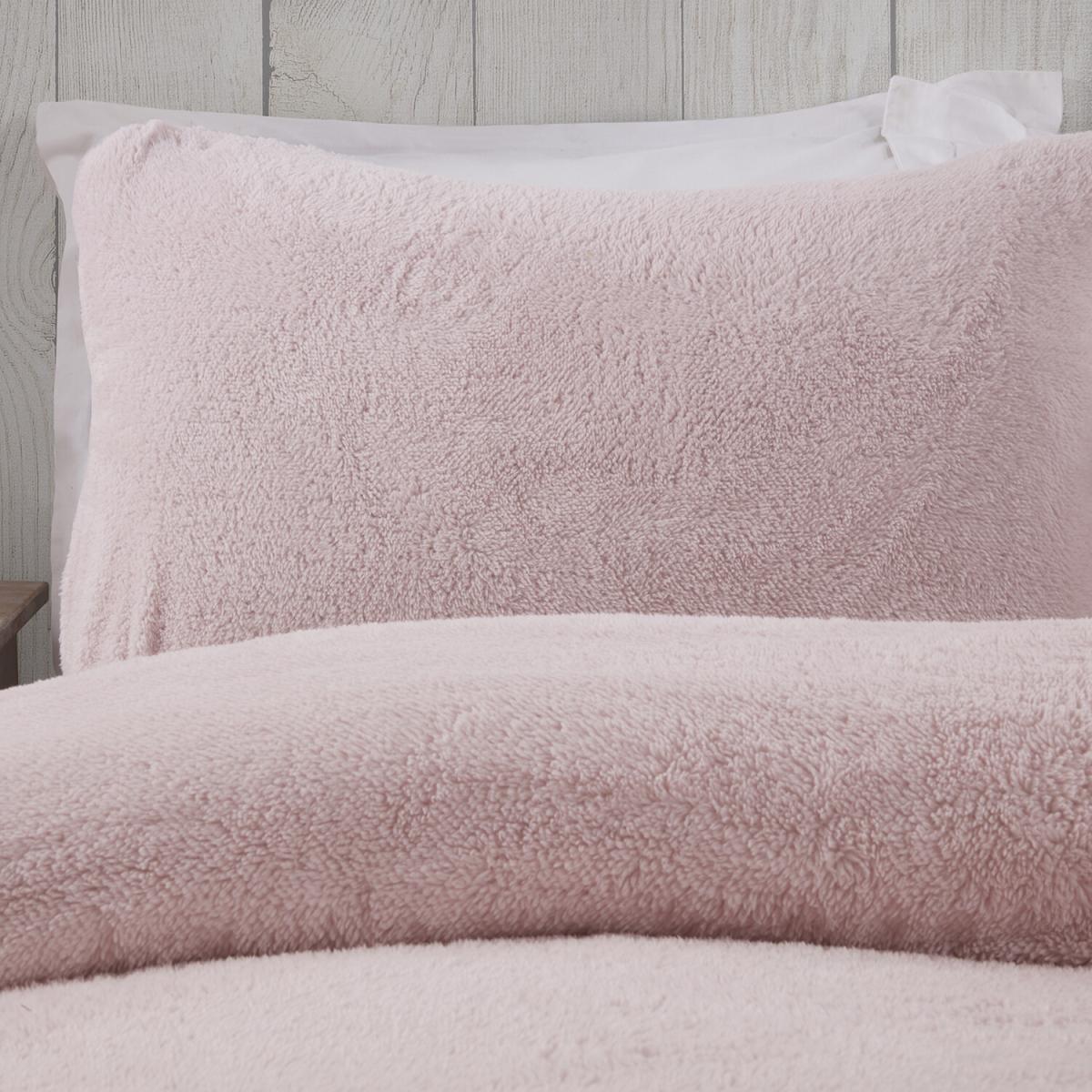 Teddy Fleece Duvet and Pillow Case Set - Charcoal / King – image 18