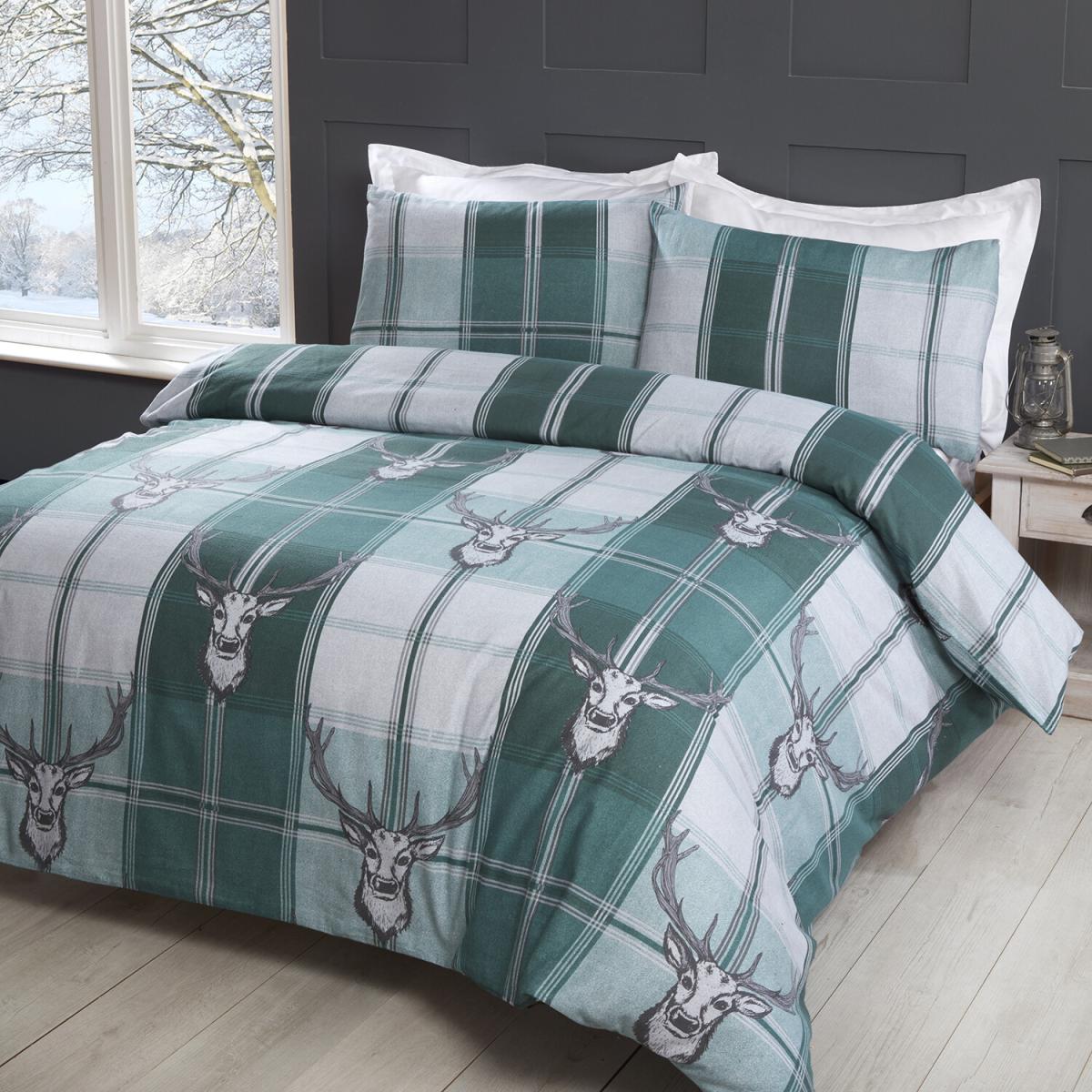 Fraser Check Duvet Cover and Pillowcase Set - King – image 3