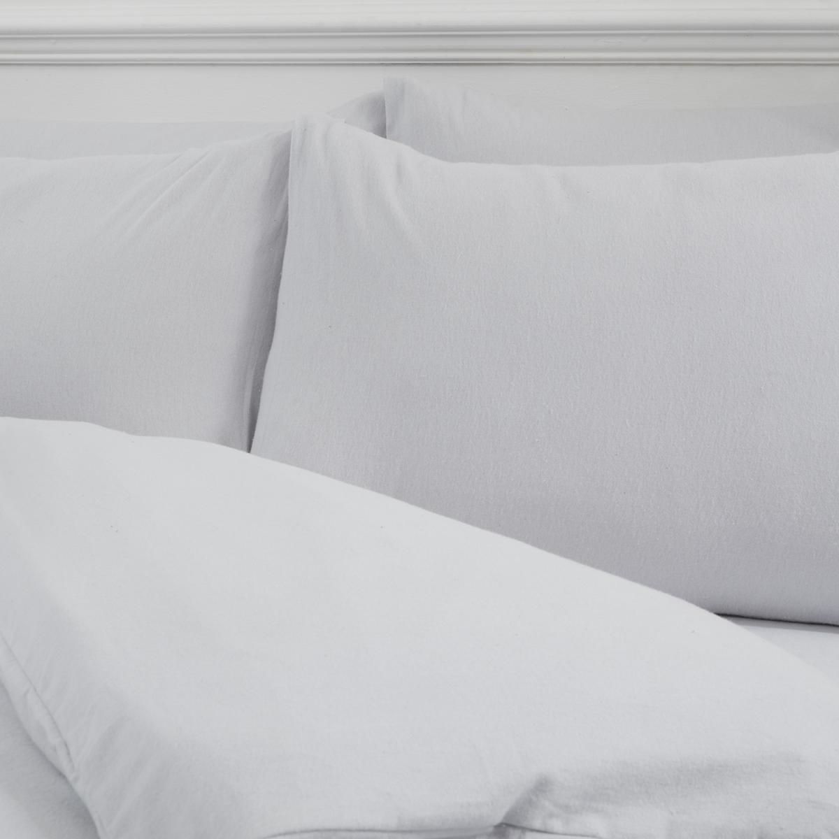 Flannelette Duvet Cover and Pillowcase Set - Navy / King – image 6