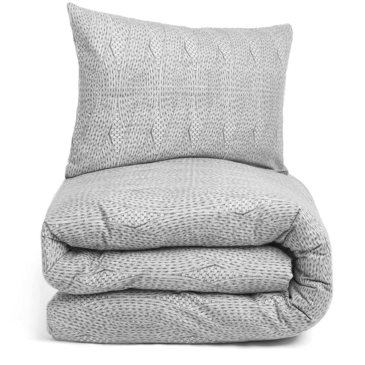 Dreamscene Chunky Knit Print Duvet Cover Bedding Set - Yellow / King – image 7