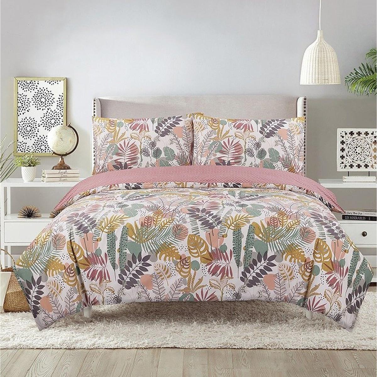Vantona Cut Out leaves Duvet Cover Set - Multi - Multi / King