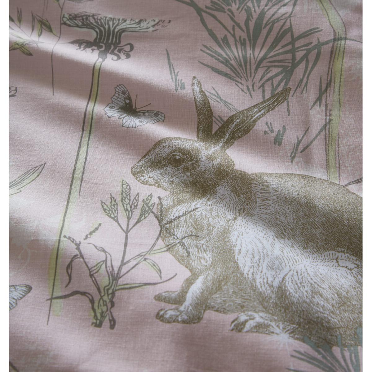 Rabbit Meadow Duvet And Pillowcase Set - Green / King – image 10
