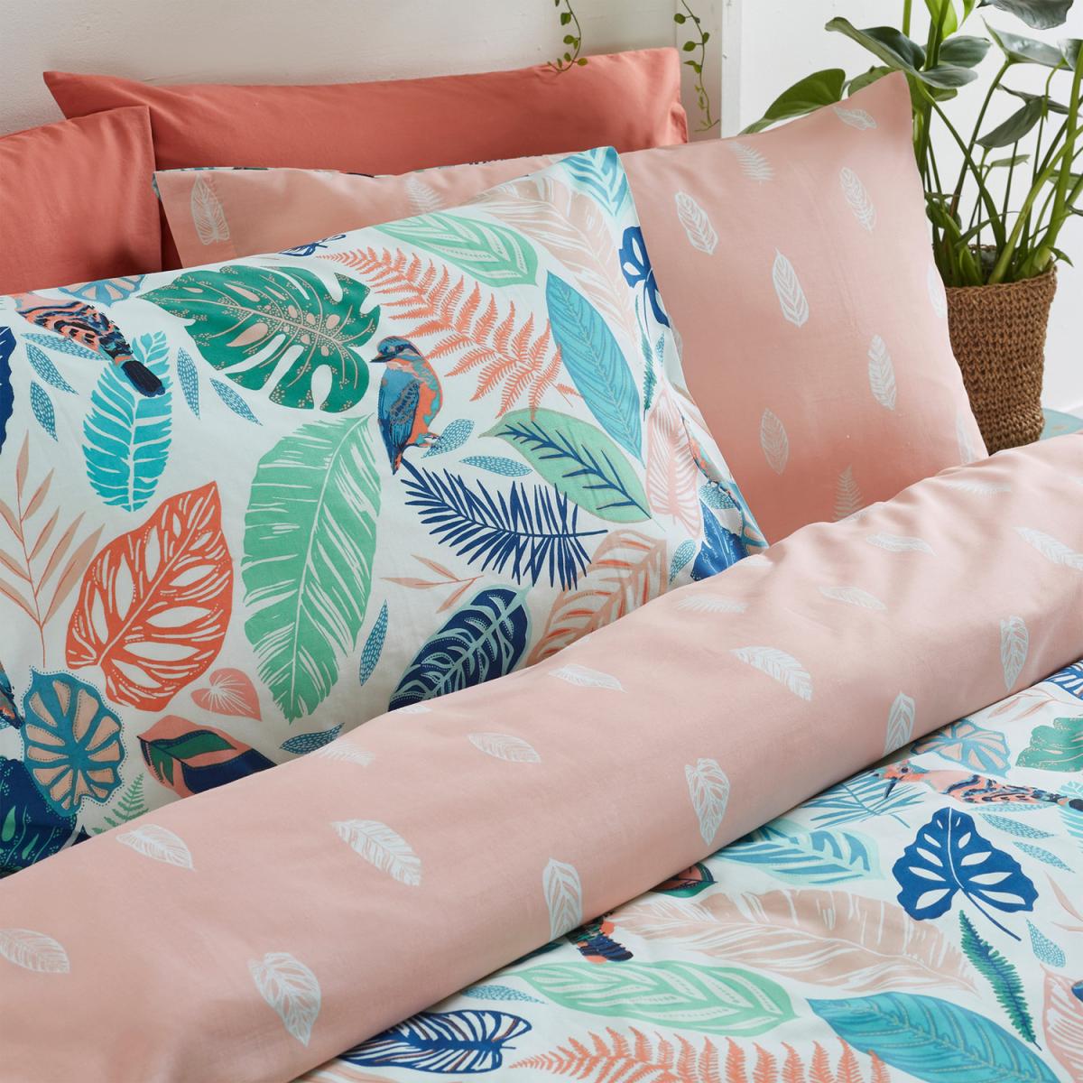 Tropical Leaf Duvet Cover Set - King – image 2