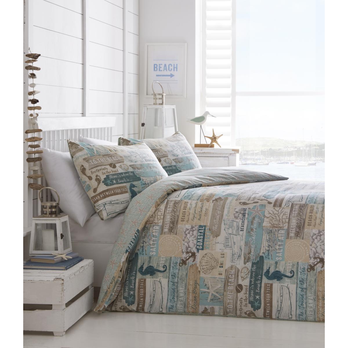 Driftwood Duvet Cover and Pillowcase Set - Blue / King – image 3