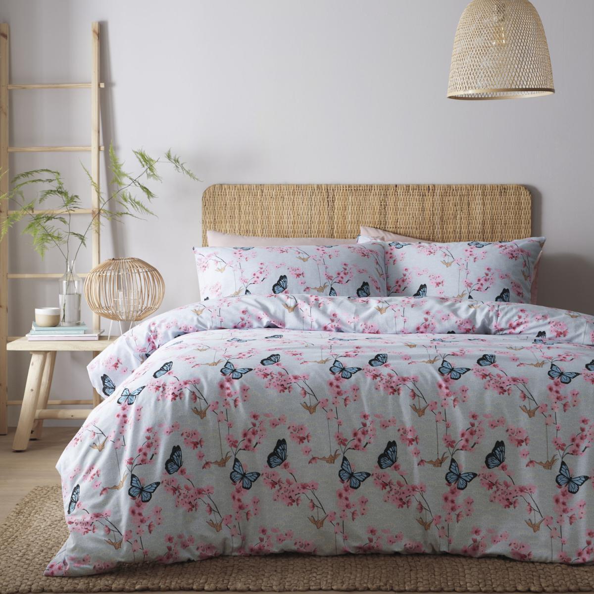 Butterfly Garden Duvet Set - Pink / King – image 1