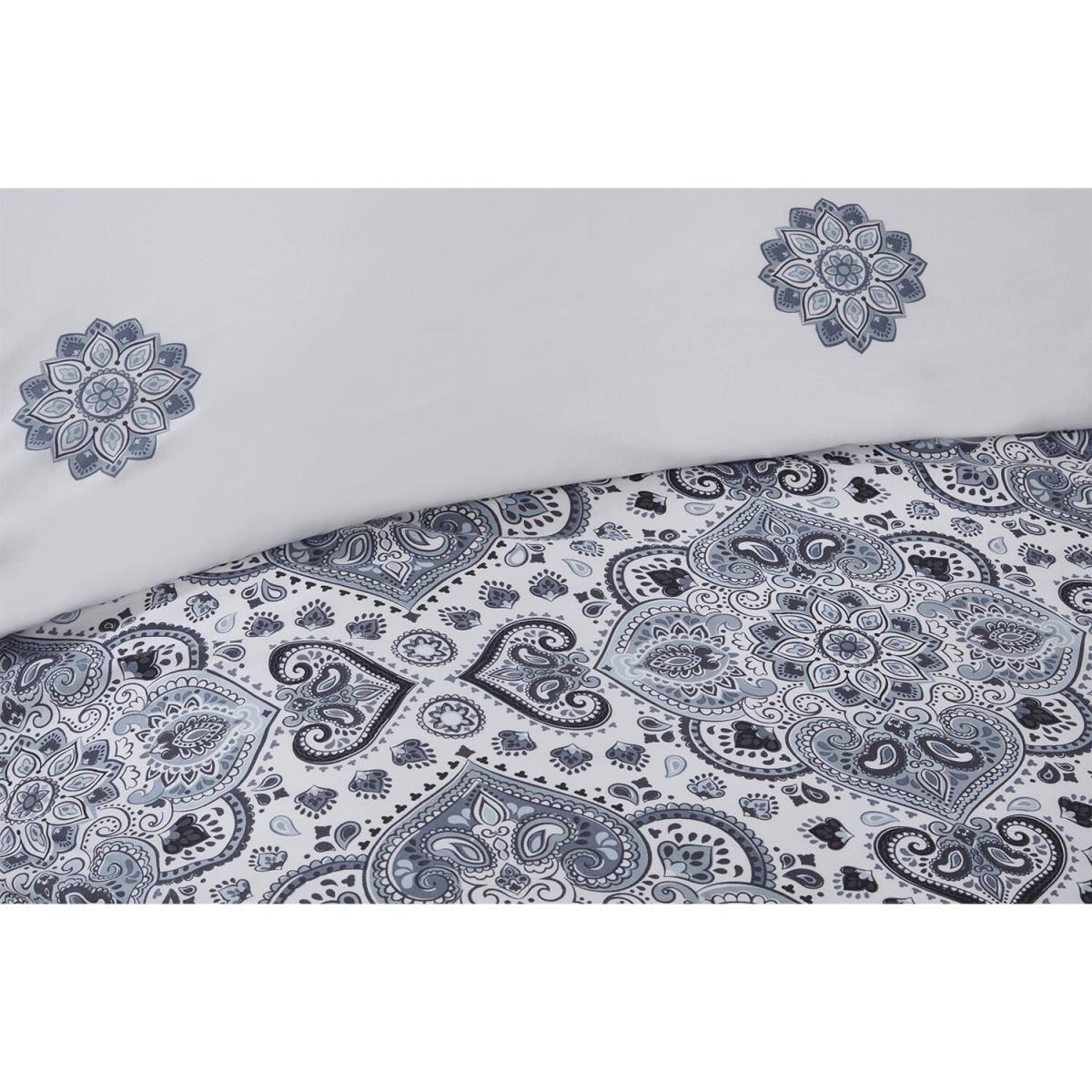 Nadia Block Paisley Print Duvet Cover and Pillowcase Set - King size – image 3
