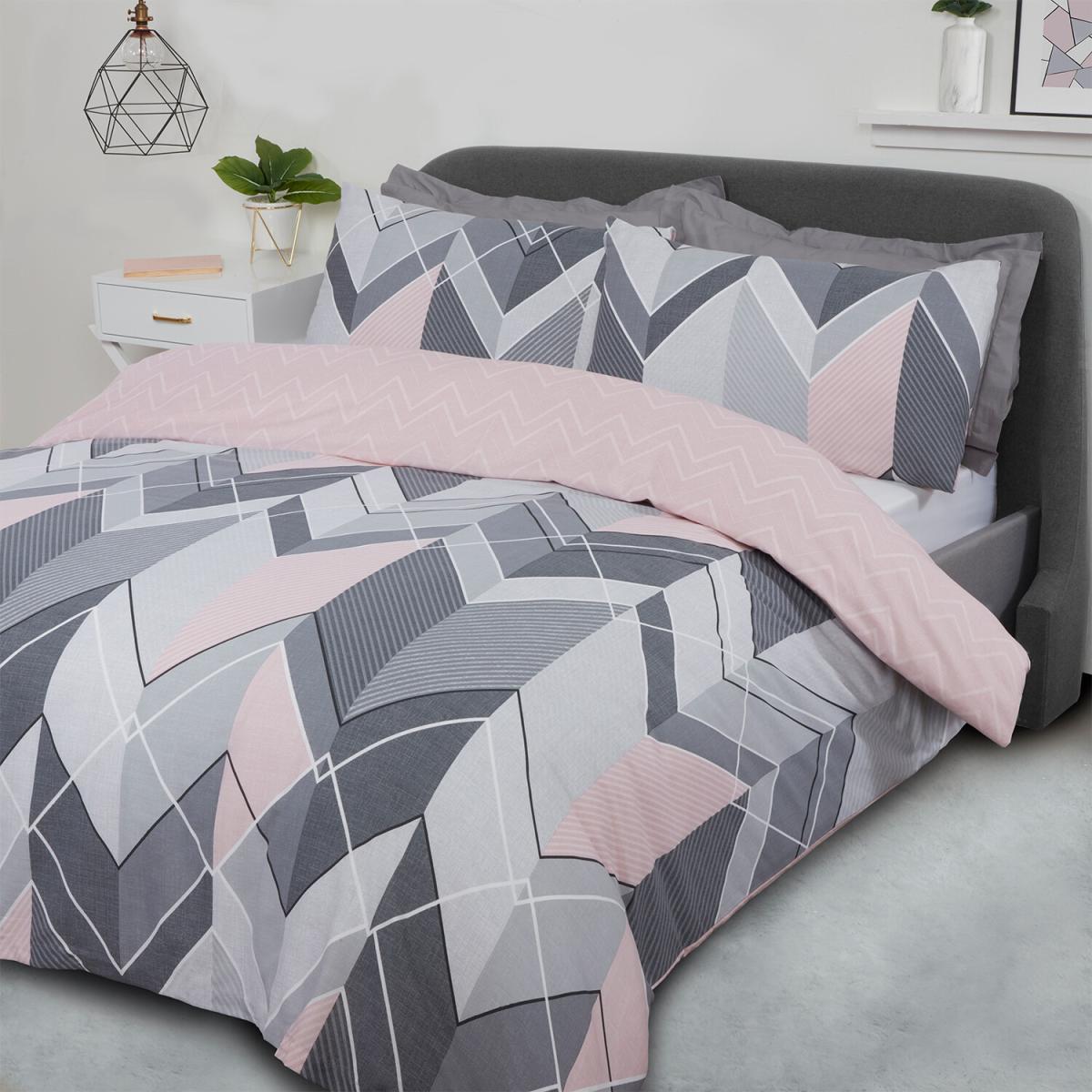 Chevron Duvet Cover and Pillowcase Set - King – image 2