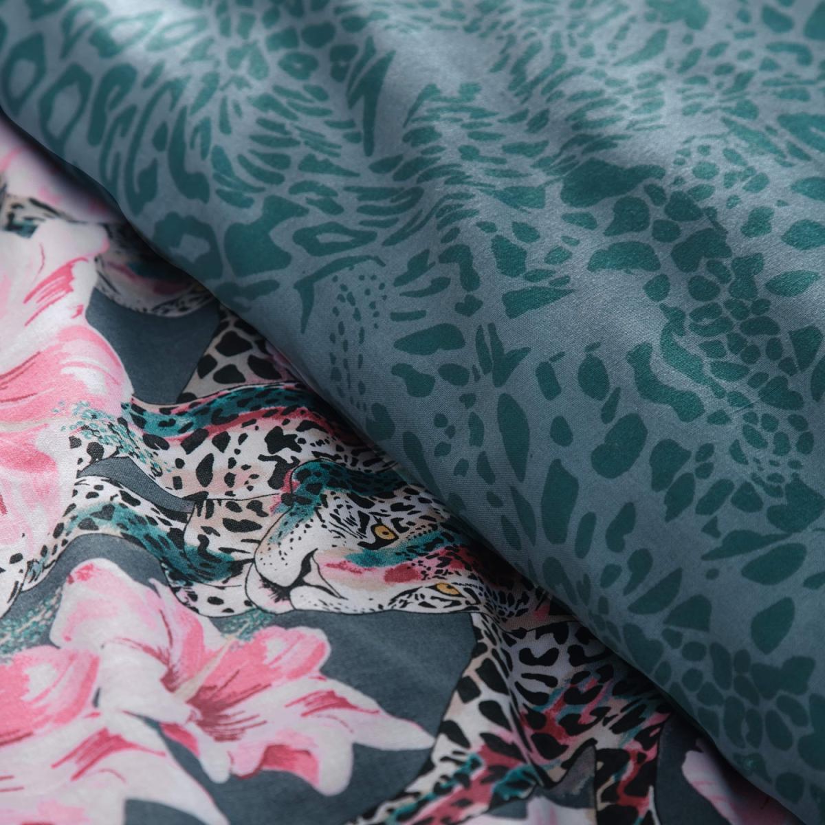 Floral Leopard Duvet Set - Blue / King – image 2