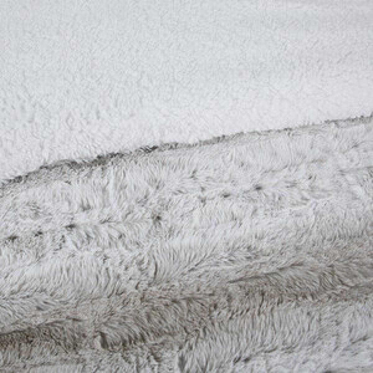 Faux Fur Duvet Cover and Pillowcase Set - Grey / King – image 4