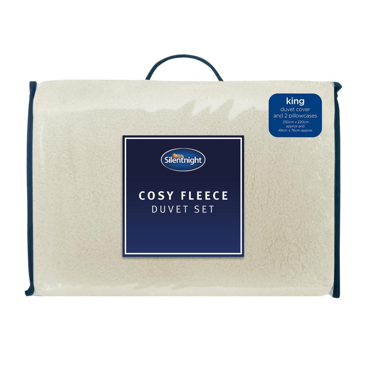 Silentnight Cosy Fleece Duvet Cover and Pillowcase Set - King – image 2