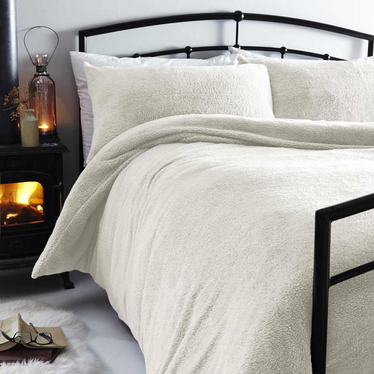 Silentnight Cosy Fleece Duvet Cover and Pillowcase Set - King – image 3