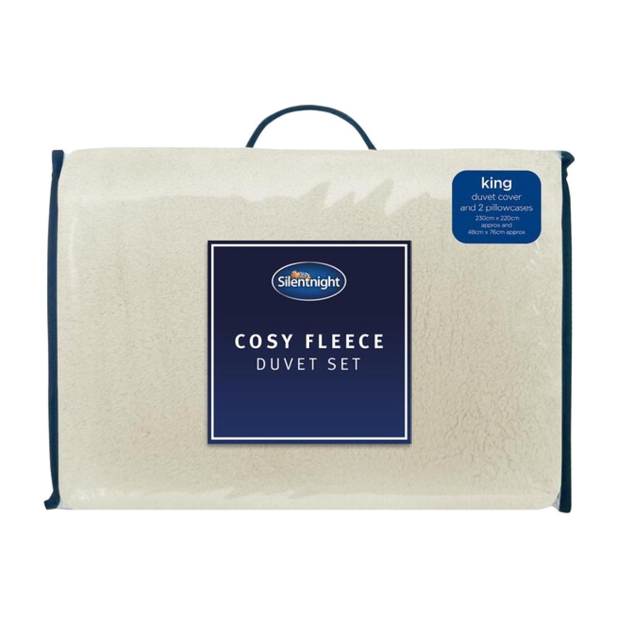 Silentnight Cosy Fleece Duvet Cover and Pillowcase Set - King – image 1