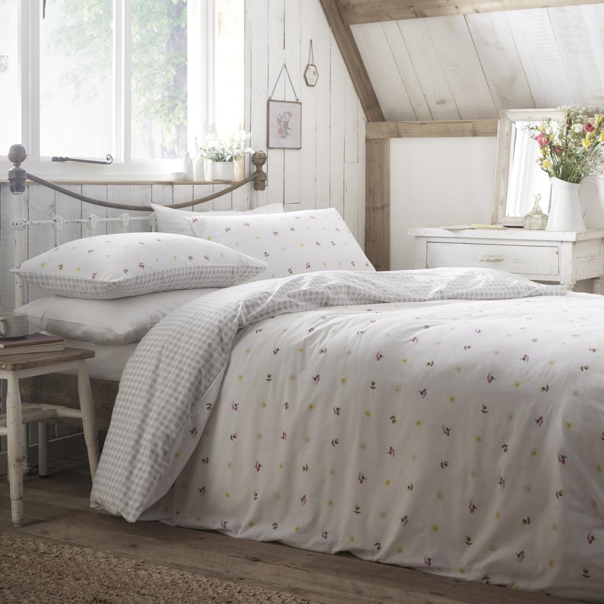 Cottage Garden Duvet Set - White / King – image 4