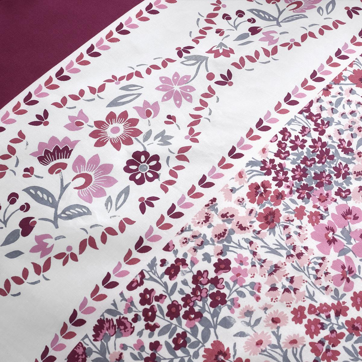 Lila Cranberry Duvet Cover and Pillowcase Set - Cranberry / King – image 5
