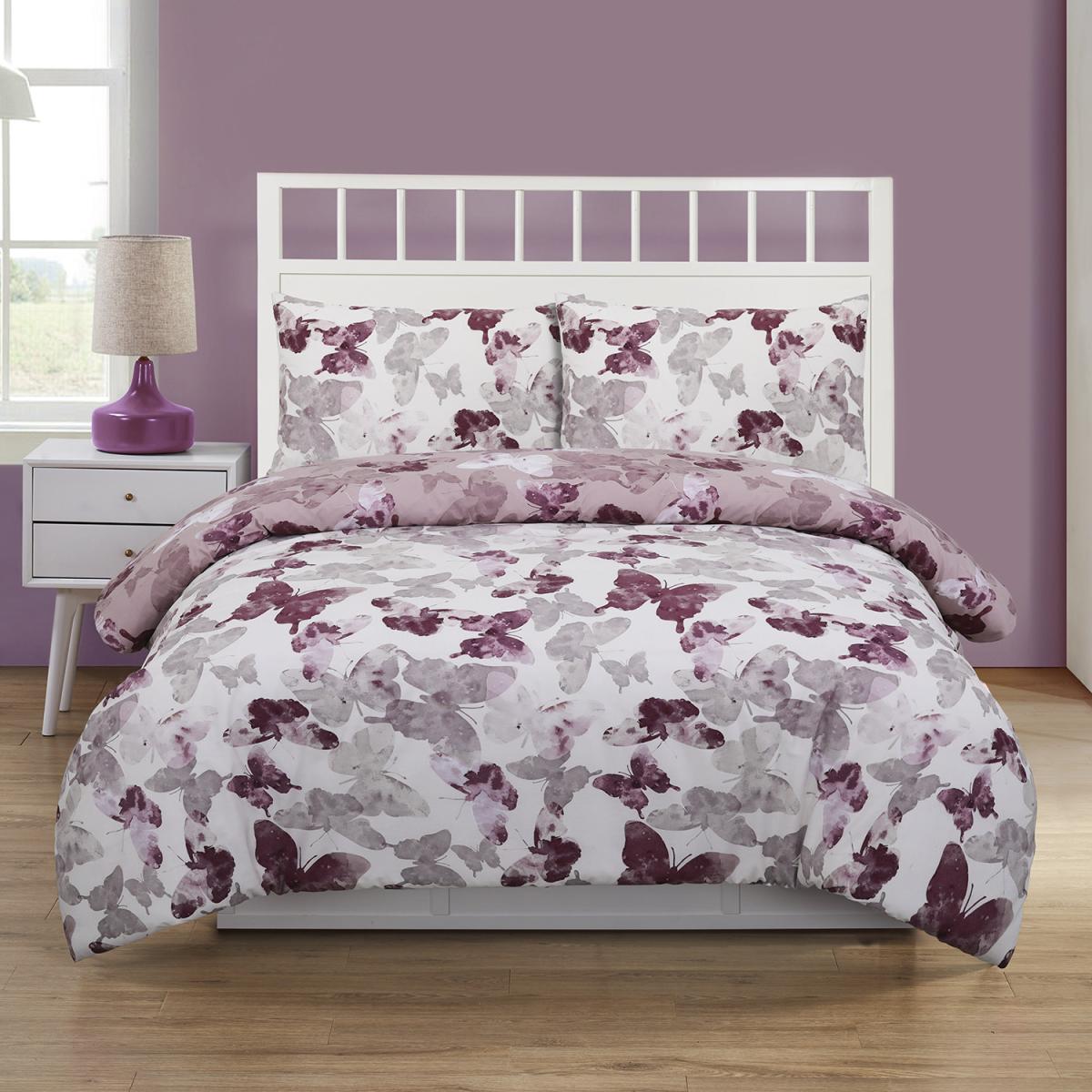 Mariposa Butterfly Duvet Cover and Pillowcase Set - Rose / King – image 3