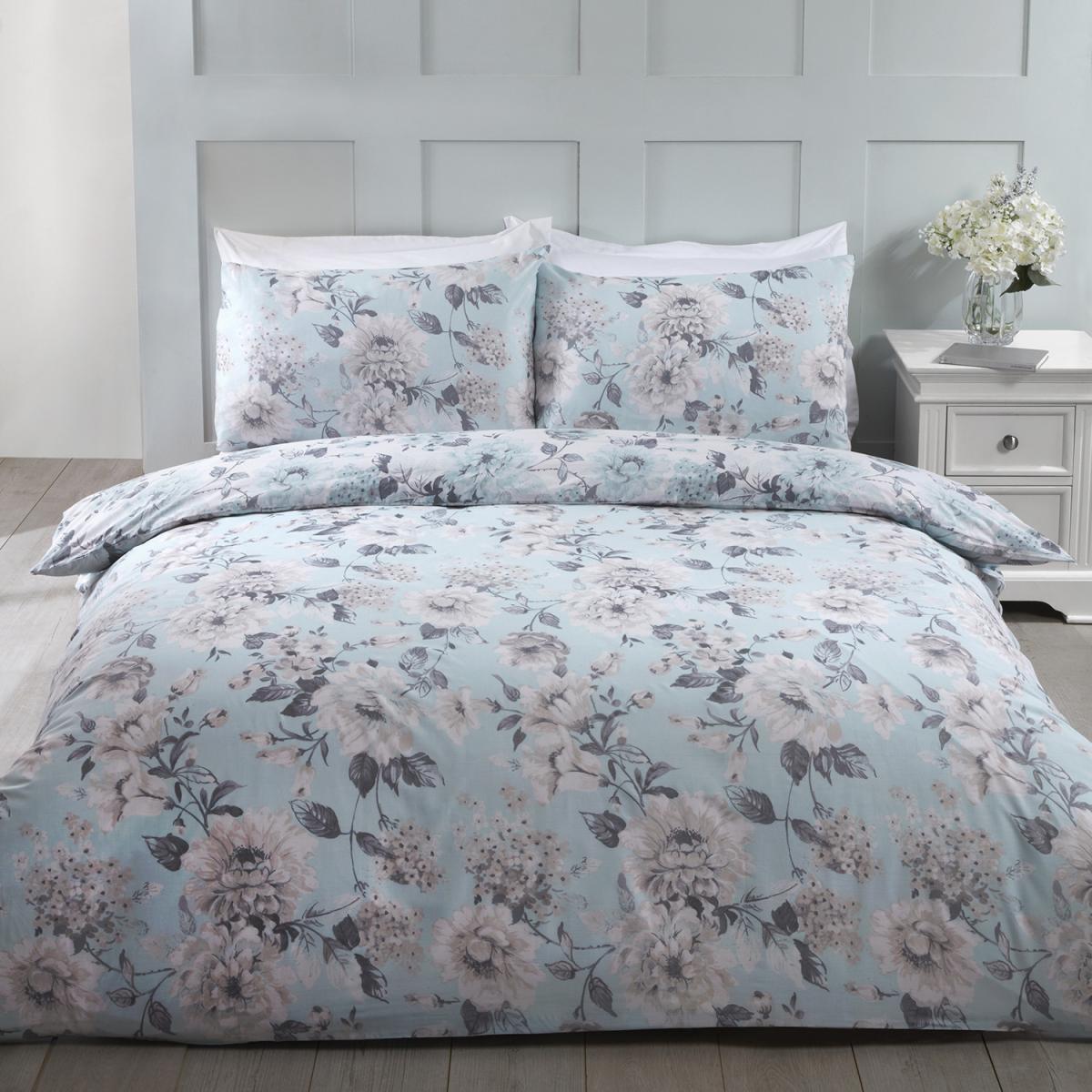 Bella Duvet Cover and Pillowcase Set - Grey / King – image 5
