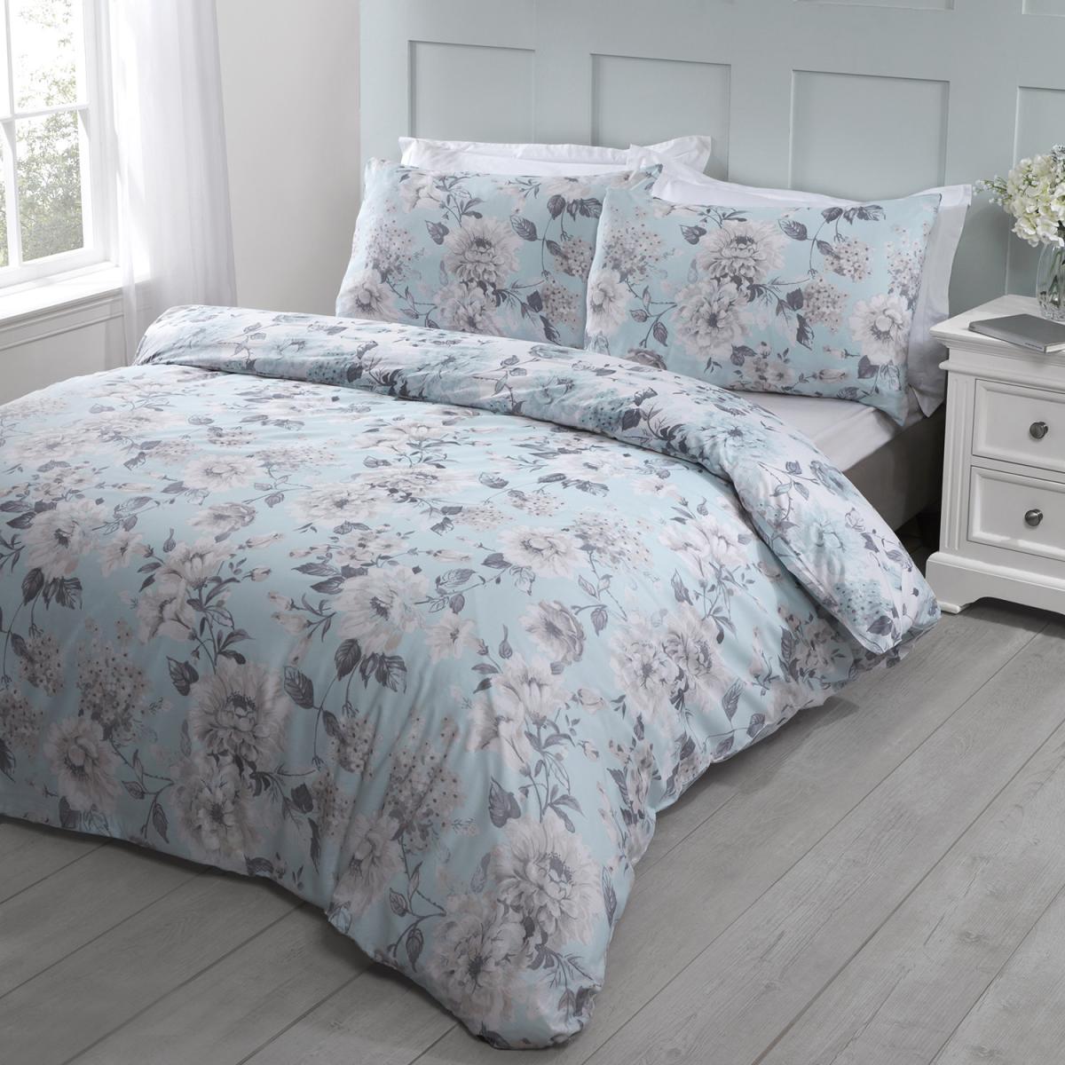 Bella Duvet Cover and Pillowcase Set - Grey / King – image 7