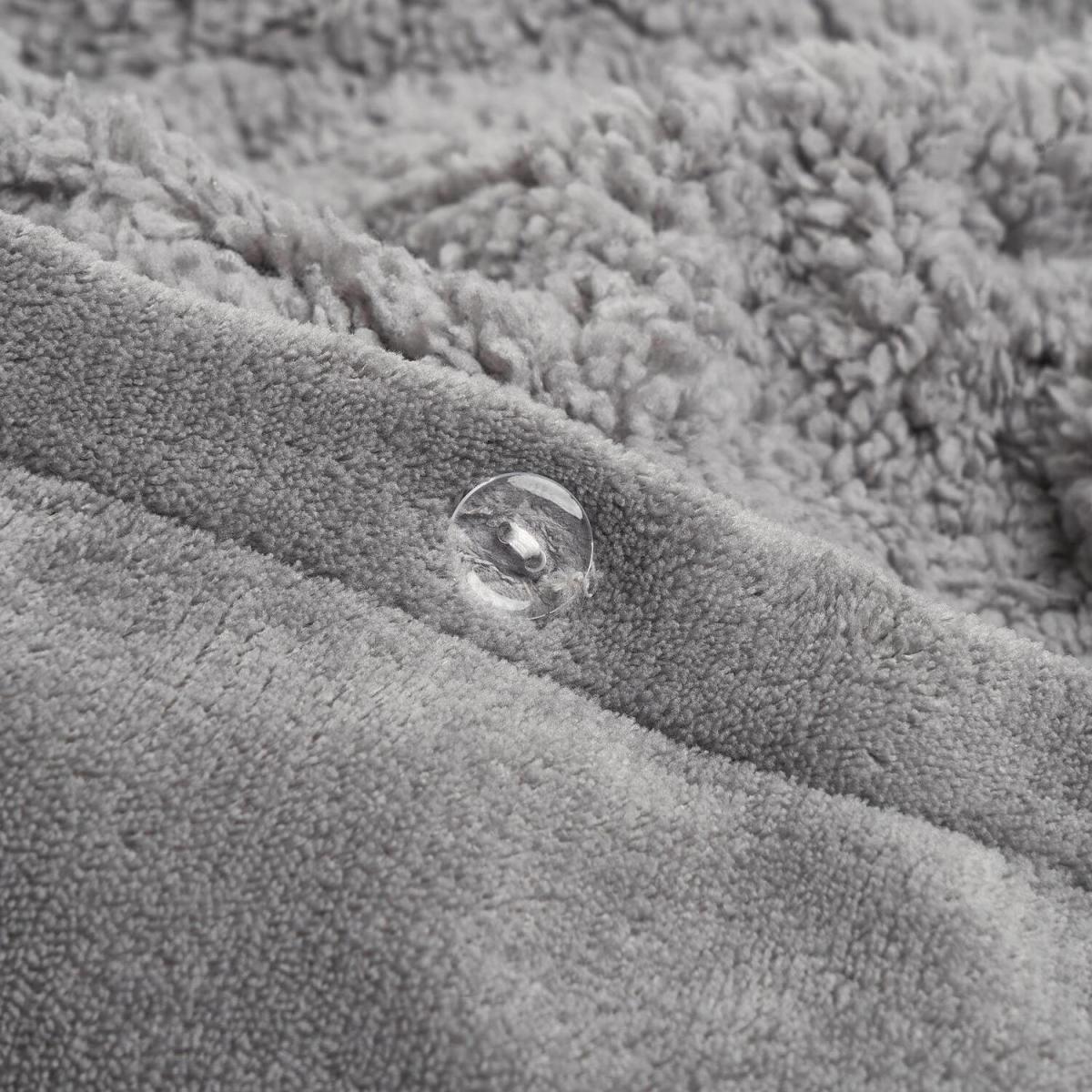Brentfords Sherpa Fleece Reverse Duvet Cover Bedding Set - Grey / King – image 6