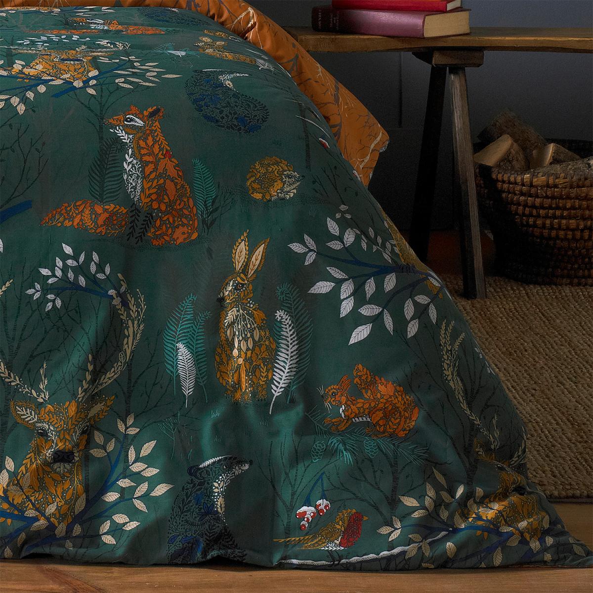 Enchanted Woodland Duvet Cover Set - Emerald / King – image 2