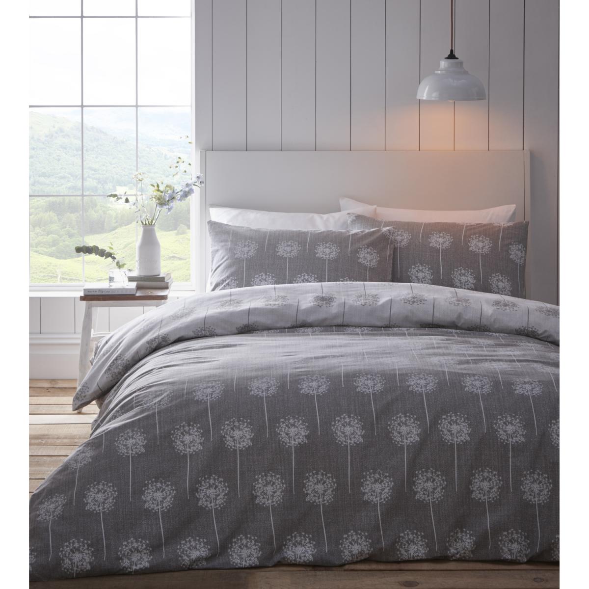 Silhouette Duvet And Pillowcase Set - Grey / King – image 2
