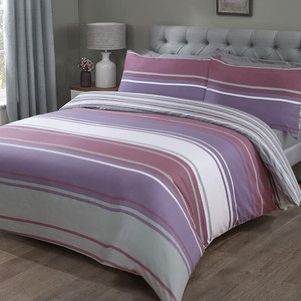 Mckinley Twinpack Duvet Cover and Pillowcase Set - Heather / King – image 6