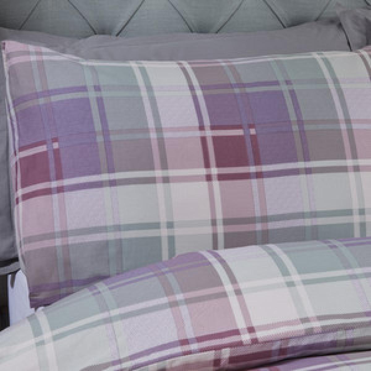 Mckinley Twinpack Duvet Cover and Pillowcase Set - Heather / King – image 7