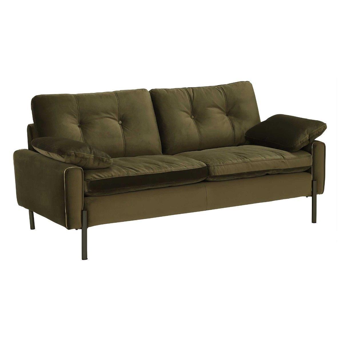 Tristan 2 Seater Sofa, Lush Velvet Green – image 2