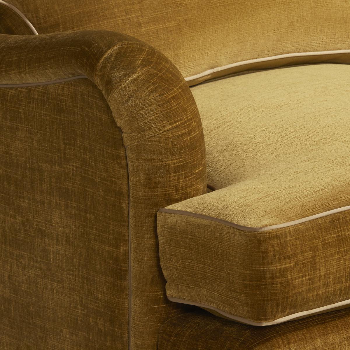 Hamilton 2 Seater Sofa Cushion Back, Gold | Barker & Stonehouse – image 3
