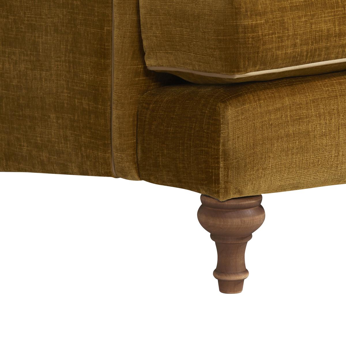 Hamilton 2 Seater Sofa Cushion Back, Gold | Barker & Stonehouse – image 4