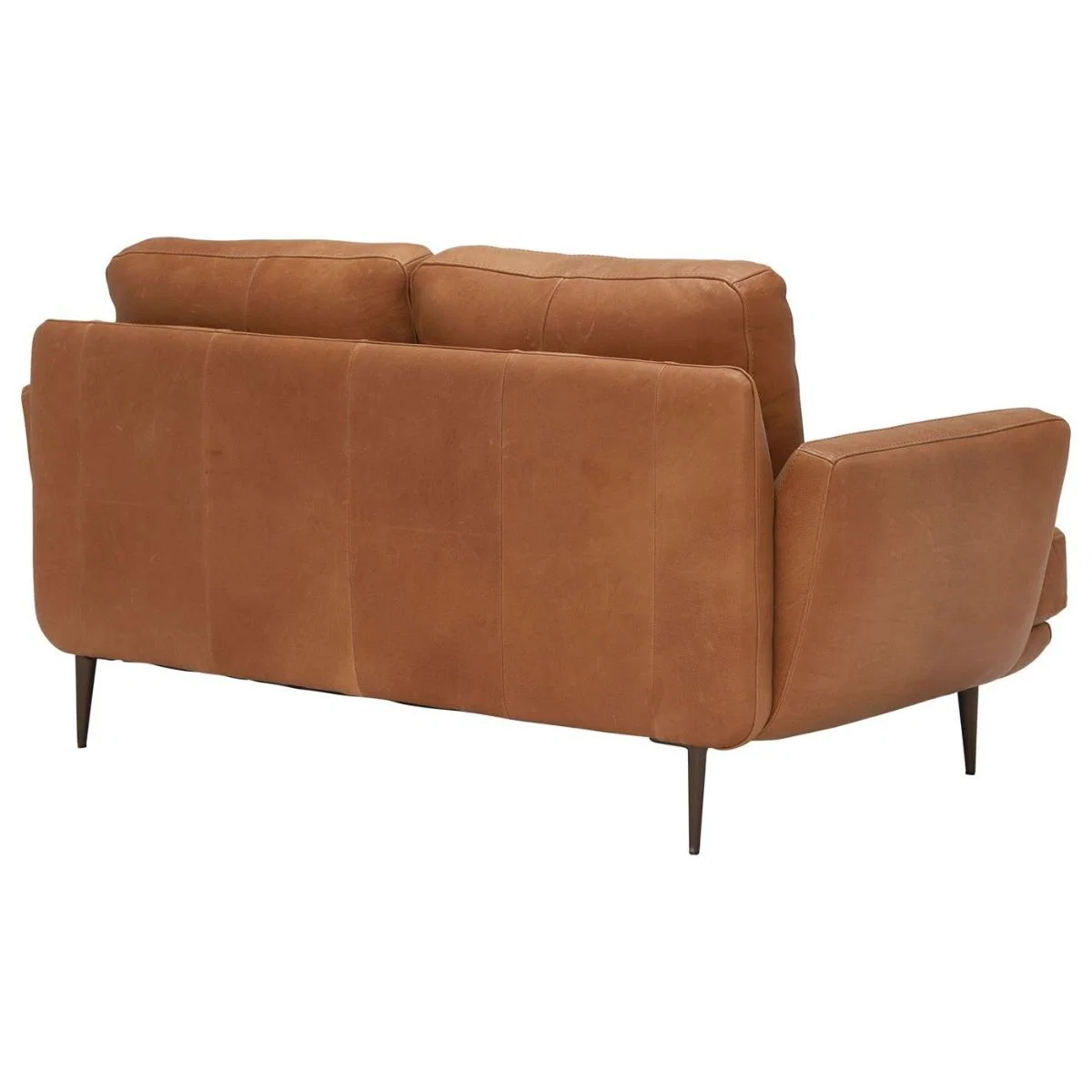 Pax Leather Love Seat, Brown | Barker & Stonehouse – image 2