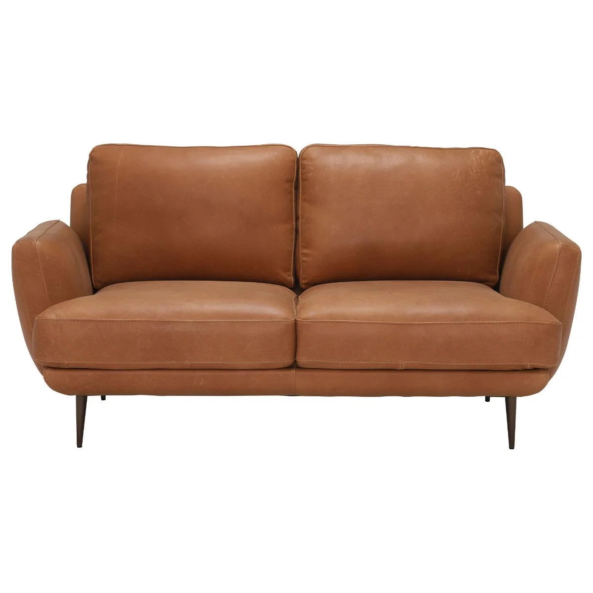 Pax Leather Love Seat, Brown | Barker & Stonehouse – image 5