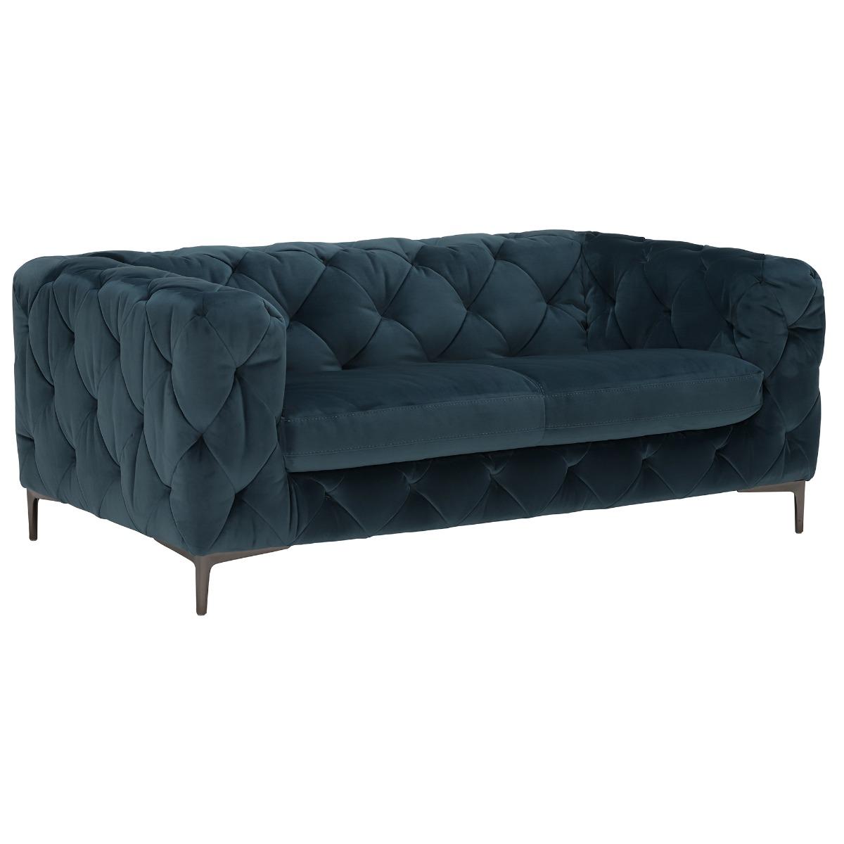 Sophia 2 Seater Velvet Sofa, Teal | Barker & Stonehouse – image 2
