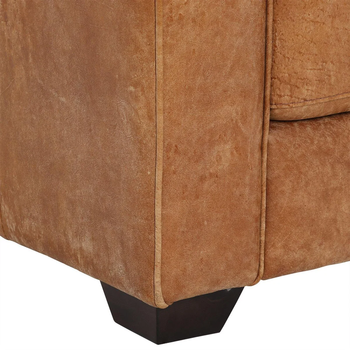 100% Leather 2 Seater Loveseat/Sofa - Light Brown - W163 x D101 x H84cm - New Houston by Barker & Stonehouse – image 4