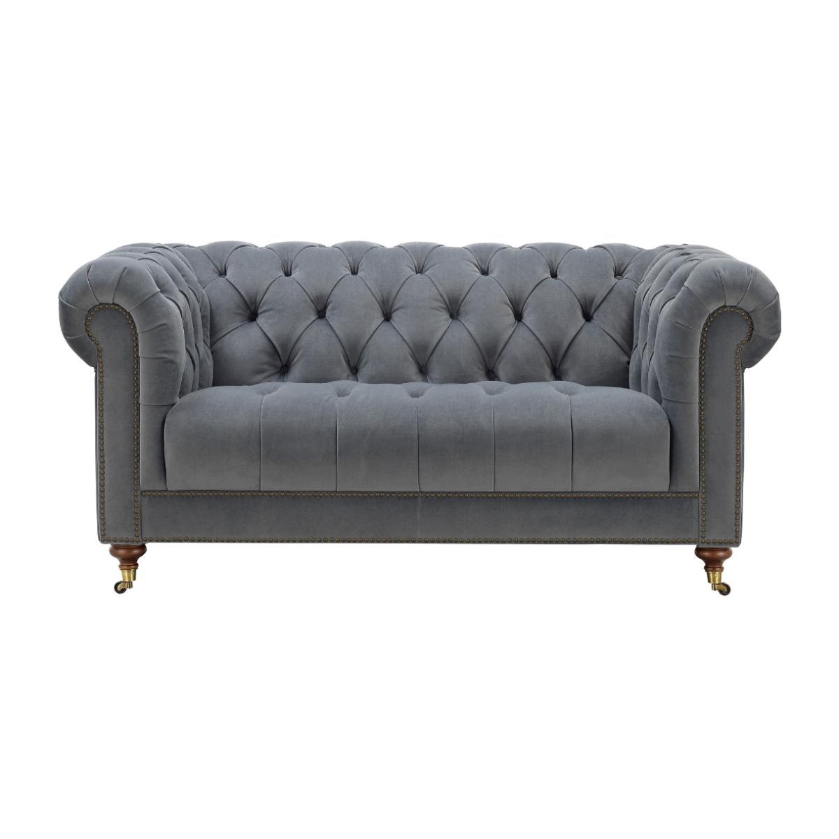 Ullswater 2 Seater Sofa, Pewter Velvet