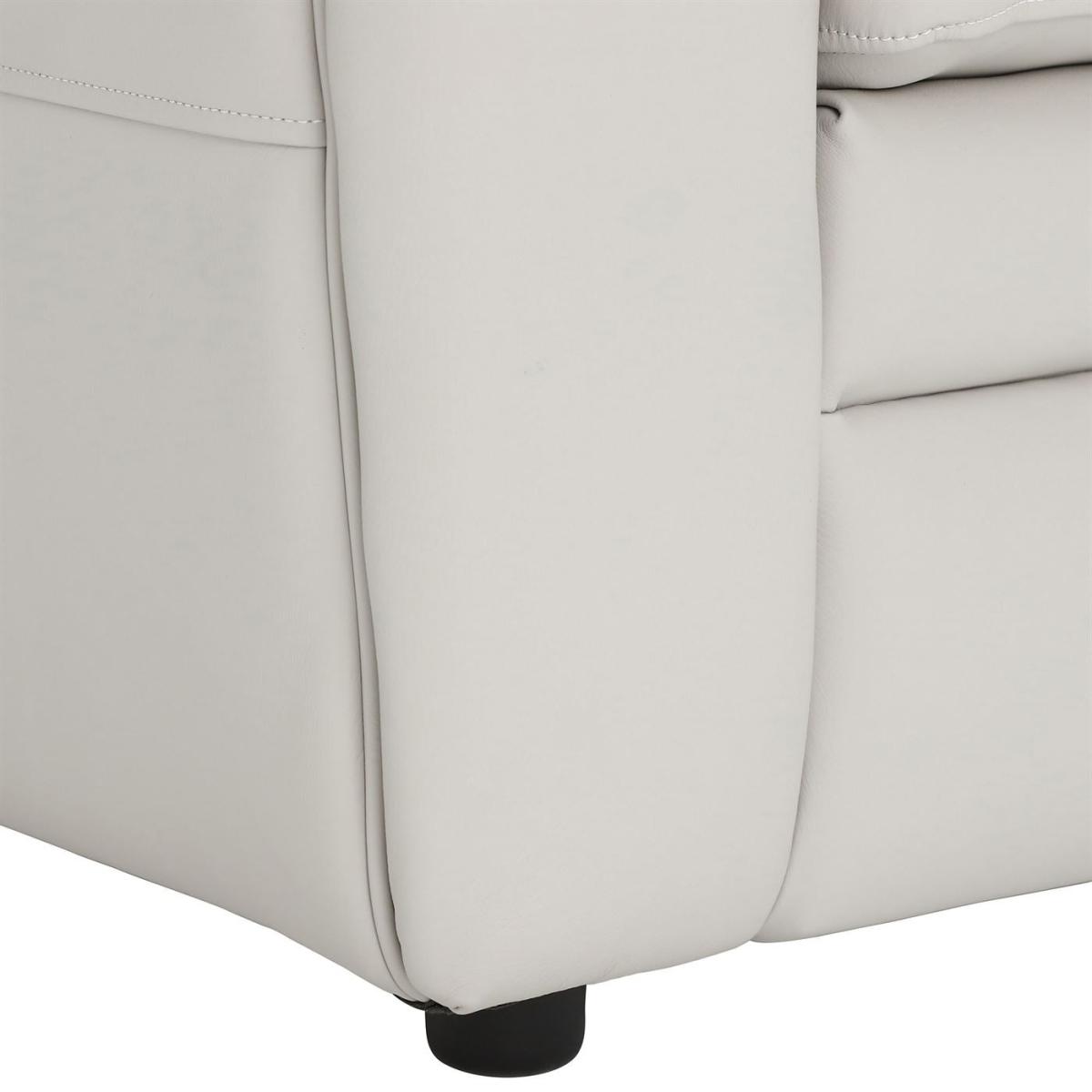 Teifi 2 Seater Leather Sofa, White | Barker & Stonehouse – image 4