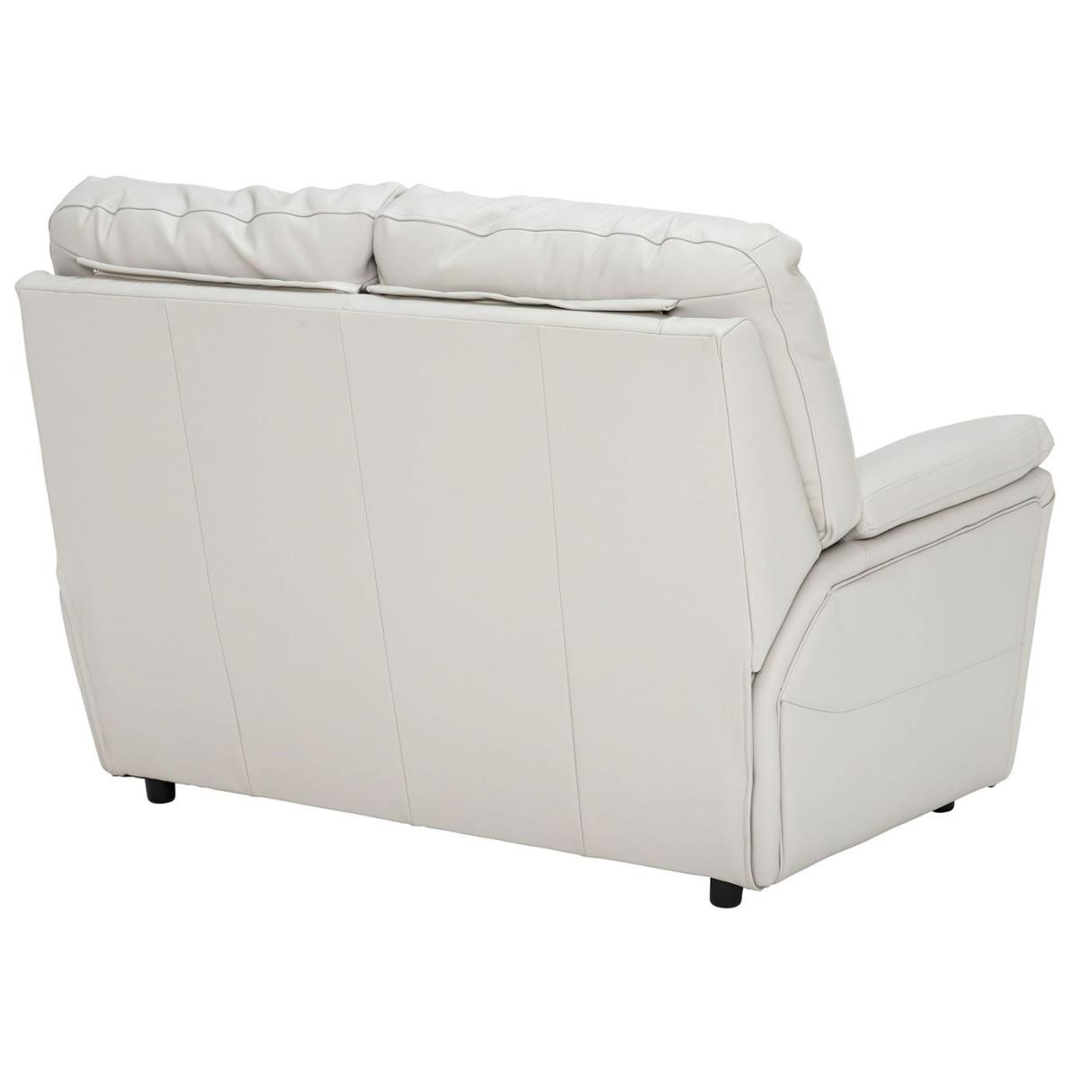 Teifi 2 Seater Leather Sofa, White | Barker & Stonehouse – image 5