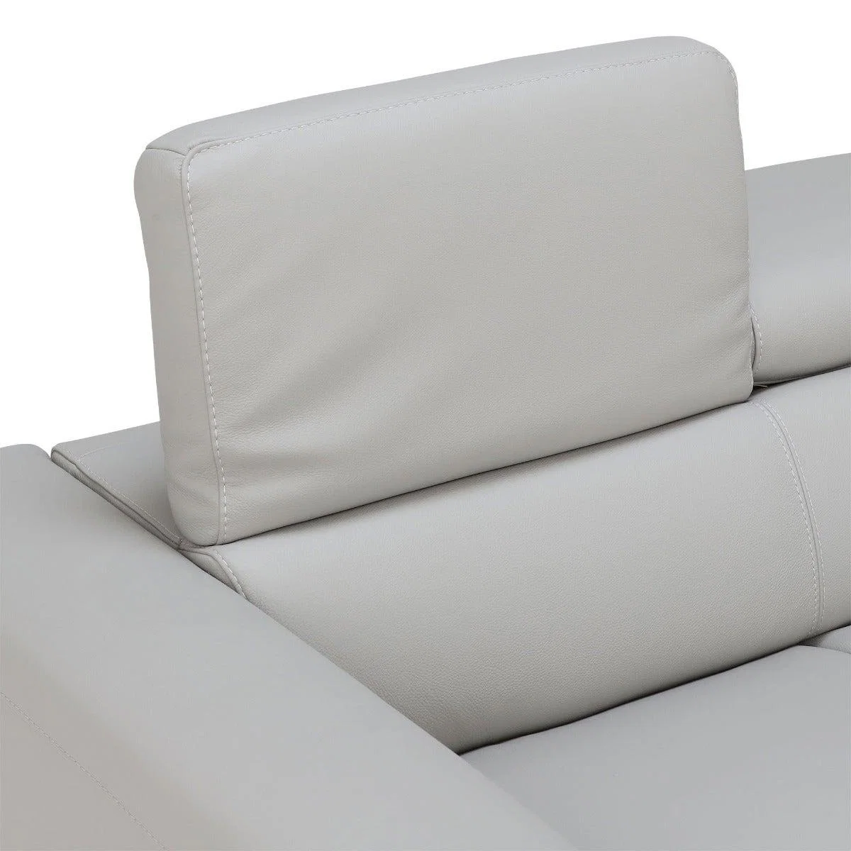 Milan 2 Seater Sofa, Grey Leather | Barker & Stonehouse – image 4